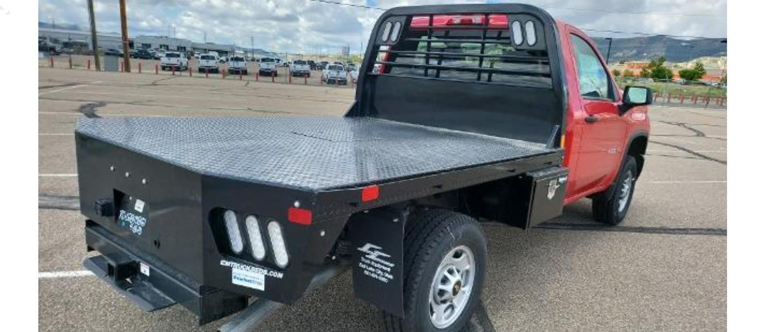 Rear view of a Silverado 2500HD truck, emphasizing its spacious truck bed designed for carrying cargo